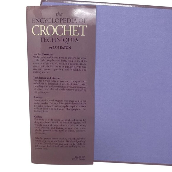 The Encyclopedia Of Crochet Techniques By Jan Eaton Hardcover Beginner Crafting - Picture 5 of 11